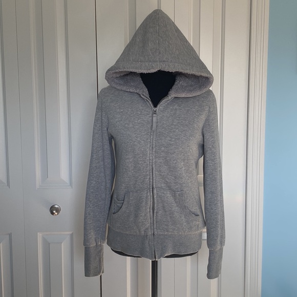 Kirra Grey Medium Faux Fur Super Soft Zip Up Hoodie Jacket With Pockets - Picture 4 of 14